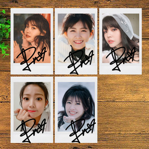 火箭少女101 赖美云 签名照 亲笔签名 3寸拍立得 明星签名 5款