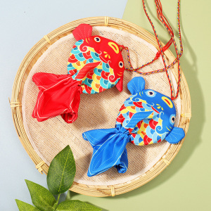 端午节香包香囊金鱼香包儿童挂脖平安福袋空袋布袋荷包袋挂件礼品