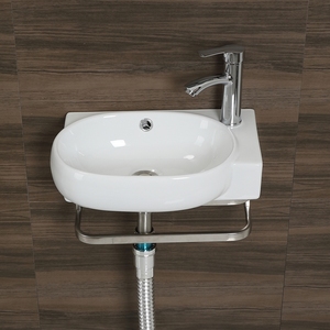 卫生间小户型洗手盆单盆挂墙式陶瓷迷你厕所洗脸盆三角小型超小号