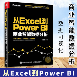 从Excel到Power BI：商业智能数据分析 剖析Power BI的精髓:Power Pivot和 DAX 语言；详细介绍数据处理及数据可视化