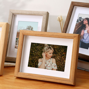 6寸实木相框摆台照片定制a3中空立体画框装裱4k挂墙裱框架边框条