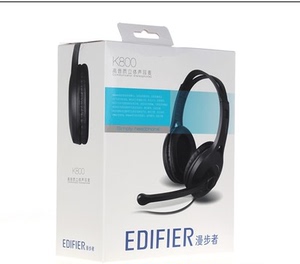 Edifier/漫步者 K800头戴式电脑语音耳麦 耳机带麦克风网课USB