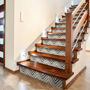 实木楼梯踏步板加工木踏板踏步台阶木板楼梯步级板木质台阶橡胶木_阿