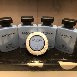 五星级索菲特酒店lanvin浪凡洗发水护发素沐浴露润肤乳香皂