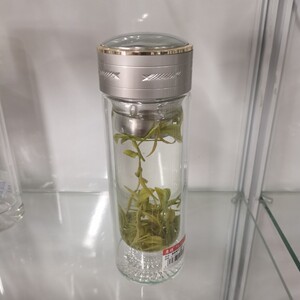康腾高档双层水晶玻璃杯便携式加厚防烫泡茶杯新货库存特别处理
