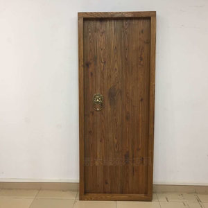 定老榆木中式实木大门餐饮单开门仿古别墅室内大门进户门民宿单门