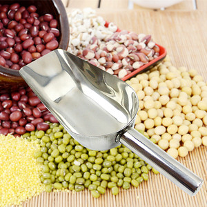 加厚不锈钢平底冰铲 多用干果铲五谷杂粮铲子平冰铲面粉铲米铲