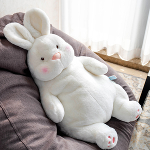 可爱大白兔兔子公仔毛绒玩具抱着睡觉玩偶慵懒床上布娃娃女生礼物