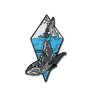 海浪鲸鱼刺绣补丁贴ins潮男女个性布贴衣服破洞修补贴时尚创意