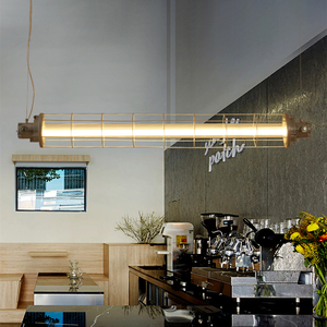 复古餐厅吊灯工作室设计师loft火锅店服装店工业风长条咖啡吧台灯