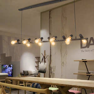 复古餐厅吊灯美式工业风吧台灯创意个性长条办公室酒吧咖啡厅灯具