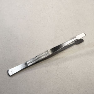 不锈钢平头镊子 集邮票夹子 纸钞人民币 钱币 纸币纪念币收藏用品