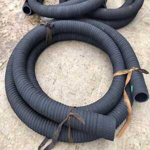 橡胶钢丝缠绕管耐磨耐压吸水管抽沙耐油波纹排污真空耐酸碱吸引管