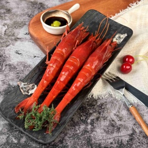 刺身级野生红魔虾特大鲜活甜虾非西班牙莫桑比克深海捕捞生吃海鲜