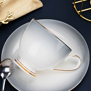 咖啡杯茶具家用骨瓷北欧风轻奢咖啡套具乔迁礼物杯具套装水杯茶杯