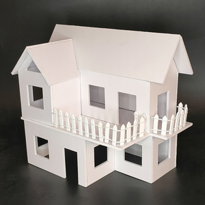 建筑沙盘景观模型diy手工制作别墅场景雪弗板房子小屋地形材料包