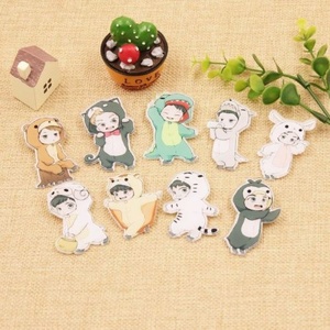 q版exo动物睡衣吴世勋张艺兴边伯贤同款周边亚克力贴片别针胸针