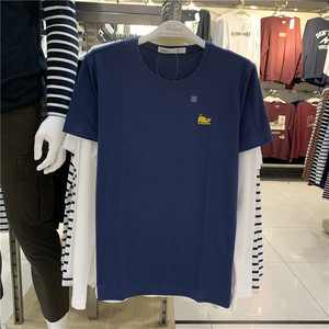 班尼路baleno男装夏季纯棉圆领t小鲸鱼经典老款打底短袖t88101227