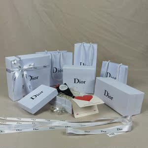 专柜正品dior/迪奥香水口红唇膏气垫纸袋礼品袋口红盒拎包装袋子
