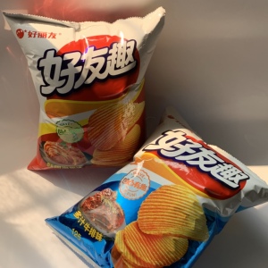 好丽友好友趣凹凸薯片125g多口味办公室膨化休闲食品零食小吃