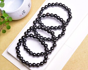 新货到铁石圆珠单圈手链 8mm