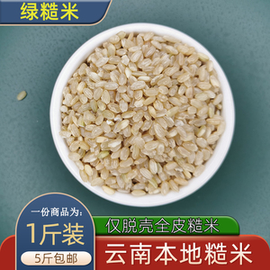 新糙米 农家青糙米全胚芽发芽米营养粗粮大米绿糙米500克