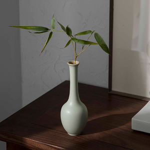 景德镇陶瓷花器禅意创意摆件花插个性茶室时尚家居装饰品水培花瓶