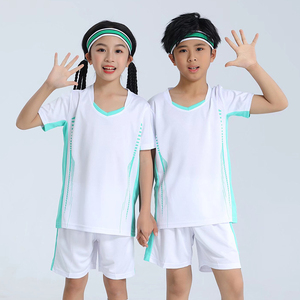 儿童羽毛球服套装男女童装夏季速干小孩乒乓球服比赛运动队服短袖