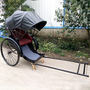 旧上海人力黄包车景区观光摄影道具展示酒店拉客单人座复古人力车