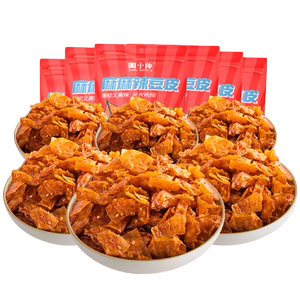 周黑鸭-周小伴麻辣豆皮60gx2袋周小伴 大刀肉辣条辣片麻辣味零食