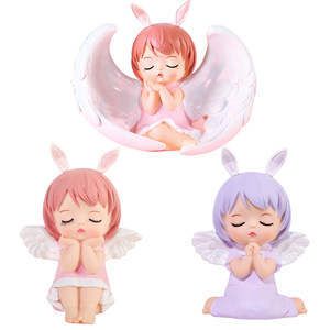 卡通安妮摆件可爱天使宝宝玩偶烘焙蛋糕装饰安妮宝贝生日插牌插件