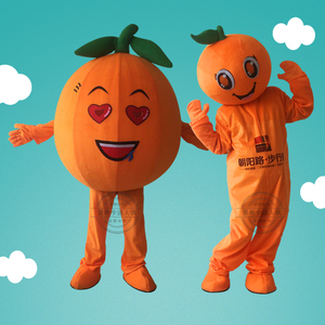 橙子橘子卡通人偶服装桔子广告活动宣传演出道具服脐橙柑橘玩偶服