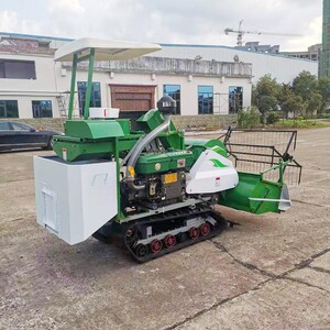 收割盼割麦机麦子小型稻谷联合机小麦农用水稻联合家用农家全自动