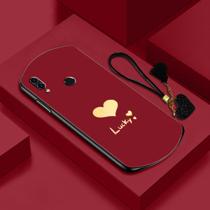 华为荣耀8x手机壳保护套tloo防摔荣誉八叉盾牌pc全包男女huawei简约