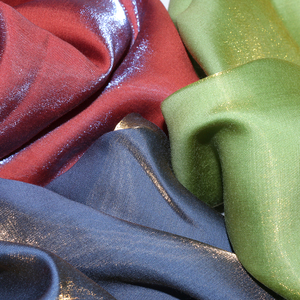 渐变金丝超柔软高垂感闪光绸缎丝绸布料丝滑礼服婚纱亮面创意面料