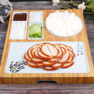 仿真老北京烤鸭模型四系填鸭展示片鸭套餐展示道具模具菜品美食