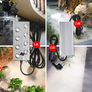 润洋造雾器8头超声波雾化头景观水池鱼池喷雾器雾化加湿水景造雾