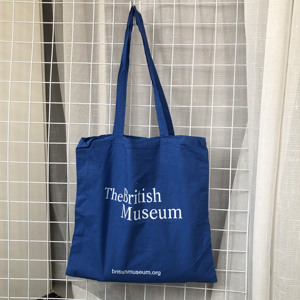 外贸蓝色字母印花超市帆布包单根肩带ins休闲布包简约书包购物袋