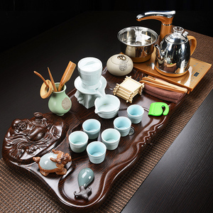 卓兴瓷整套茶具套装家用茶盘简约茶台全自动四合一陶瓷功夫茶道