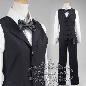无头骑士异闻录平和岛静雄酒保服全套日常制服 cosplay服装男女装