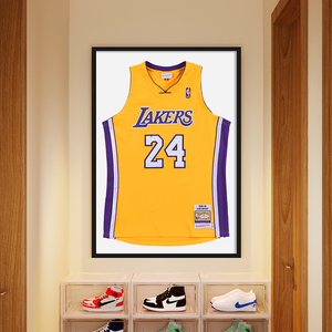 球衣相框装裱挂墙NBA篮球足球网球签名收藏纪念展示实木画框定做