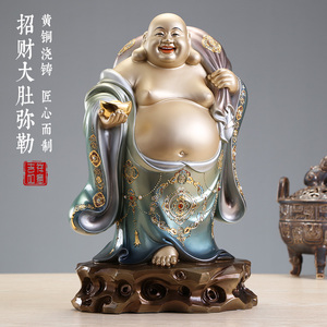 铜弥勒佛像纯铜大号