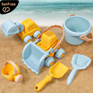 儿童沙滩玩具车套装宝宝海边挖沙子挖土工具戏水玩沙漏沙池铲子桶