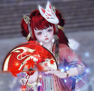 剑网3剑三神道狐颜  鲛人泪 一代二代银金边眼镜 缠金娇乐无忧