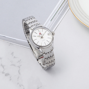 雅雀/艾卓复古大气圆形精钢古董手动机械女表库存全新