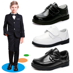 男童皮鞋黑色英伦风儿童春秋款真皮软底牛皮小男孩夏季透气演出鞋