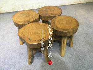 香樟木矮凳实木墩子原木树墩凳子树桩凳木桩小圆凳原生态木头椅子