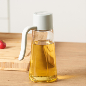 油壶家用厨房欧式防漏装油的容器装油瓶子自动开合油瓶玻璃防漏
