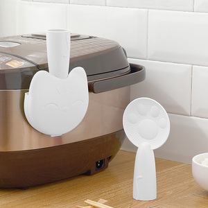 不粘饭勺可立式家用盛饭电饭煲不沾米饭电饭锅可爱爪打饭勺子铲子