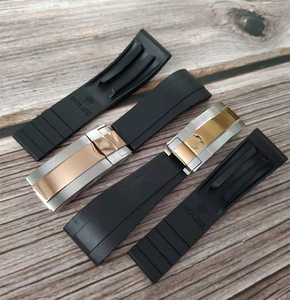 顶好适用劳力士水鬼迪通拿游艇名仕日记硅胶橡胶表带20mm手表配件